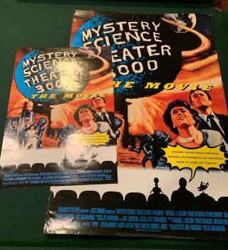 Mst3k Mystery Science Theater 3000 The Movie Rare 2 - Sided Marquee Poster,  Bonus