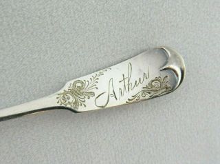 Vintage Holmes Booth & Haydens Silver Plated Egg Spoon Mono 