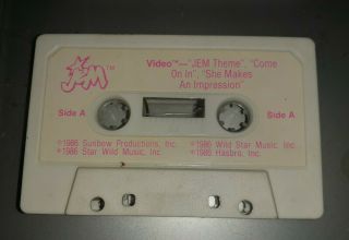 Vintage Jem & The Holograms Video Doll Cassette Tape Accessory Merchandise Htf