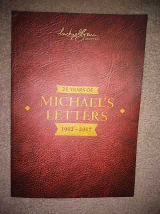 Rare Michael Ball Fan Club Letter Book Spanning 25 Years 1992 - 2017
