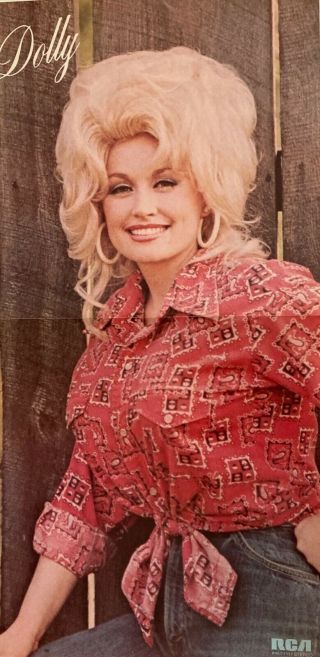 Vintage Poster Dolly Parton Rca Records 21 X 11