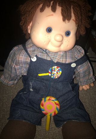 Vintage Large Lollipop Kids 22 " Fabric Boy Doll 1984 By House Of Lloyd