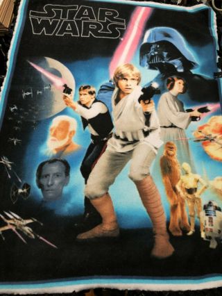 Star Wars Episode Iv Fleece Throw Blanket Darth Vader Han Solo Luke Skywalker