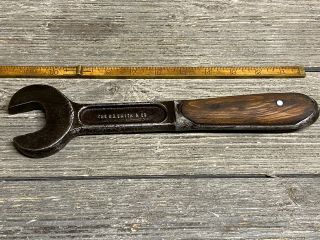 Rare Vintage Hd Smith Perfect Handle 1 - 1/4” (3/4” Uss) Large Open End Wrench