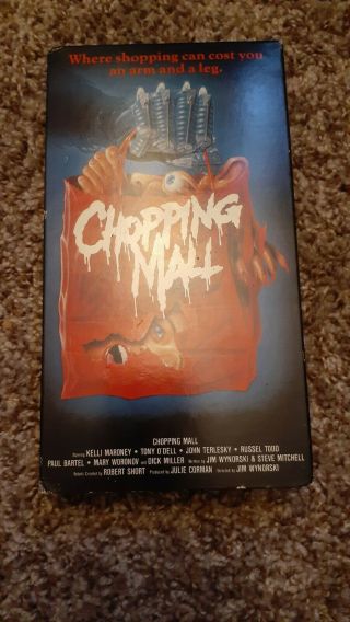 Chopping Mall Vhs Lightning Video Horror Vhs Tape Very Rare