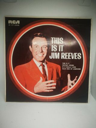 Jim Reeves This Is It 7 " Single Ep 20526 Very Rare In The U.  K.