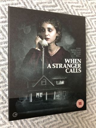 When A Stranger Calls Limited Edition Blu Ray Cd 2 Disc Rare Oop W/ Book Poster
