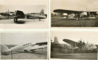 Early British Airliners - Four Rare Photographs