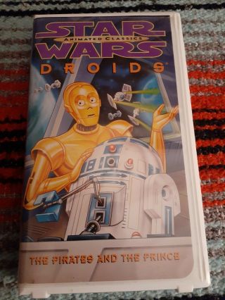 Star Wars Animated Classics: Droids - Pirates And The Prince (1985) Vhs Rare Oop