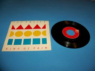 The Police " King Of Pain " 45 Rpm Record & Picture Sleeve Vintage 1983
