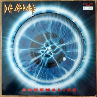 Def Leppard - Adrenalize - 1992 Rare Ltd Numbered Picture Disc Record Vinyl Lp