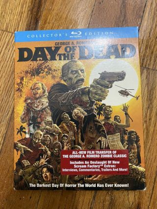 Day Of The Dead - Rare Blu Ray - Scream Factory - W/slipcover - Like Horror
