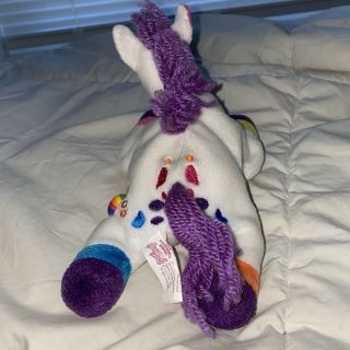 Lisa Frank Lollipop Plush Beanie Horse Stuffed Animal Vintage 3