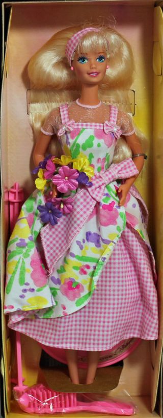 Barbie 16746 Ln Box 1996 Avon Spring Petals Blonde Doll
