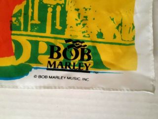 Bob Marley Vintage 1980 ' s Textile Banner Flag 3