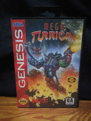 Rare Vintage Mega Turrican Video Game (sega Genesis,  1994)