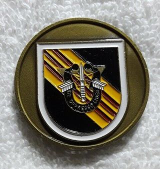 Authentic 5th Special Forces Group 1st Sf Command Campbell Rare Challenge Coin