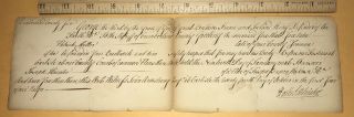 1761 George Ill Related Pennsylvania Colonial Provincial Document Pioneers,  Rare