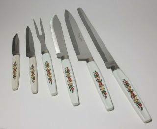 Vintage Regent Sheffield Cutlery Spice Of Life Knife Set Of 6 Rare 3