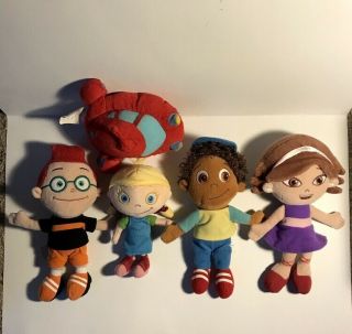 Disney The Little Einsteins Plush Dolls / Leo,  Quincy,  Annie,  June,  Rocket Rare