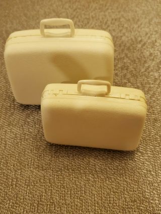 Fashion Royalty / Barbie 1/6 Scale Beige Vintage Samsonite Suitcases Luggage