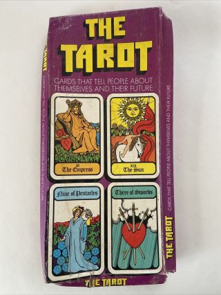 Rare 1972 Hoi Polloi The Tarot Card Game Complete Reiss Games Usa See Descript