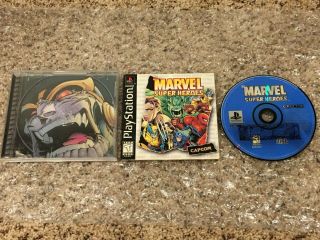 Marvel Heroes Rare White Fighters Edge Variant (sony Playstation 1,  Ps1)