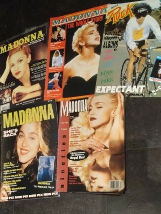 Ultra Rare 5 Collectible Madonna Magazines From 80s & 90s - Great Pictures
