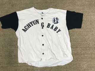 Misprint U2 Vintage,  Rare Achtung Baby Promo Baseball Jersey 1992 One Size
