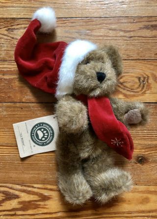 Boyd’s Bear “a.  J.  Blixen” Red Hat & Scarf Retired Vintage 8” W/ Tags 917307