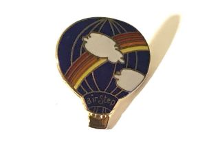 Vintage Air Step Shoe Advertising Hot Air Balloon Lapel Pin Airstep -