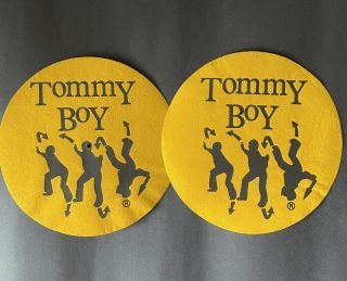 Vintage Tommy Boy Records Dj Slipmats Slip Mats Set Of 2 From 1993 Promo Rare