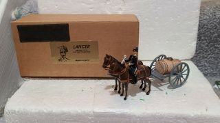 Lancer Toy Soldiers England British Army Horse Driven Water Car Boxed Rare