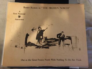 Buster Keaton The Frozen North Lobby Card 1922 Vtg Rare Poster Lc