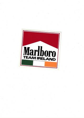 Motor - Racing Sticker Marlboro Team Ireland Rare