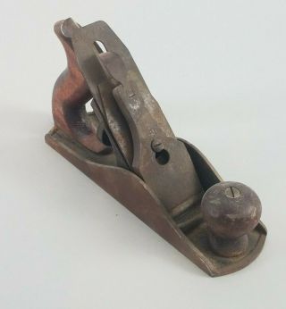 Antique Hand Plane With Wood Handles Made In Usa