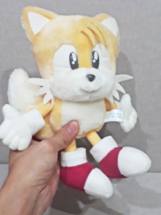 Tails Miles Prower 9 " Sonic The Hedgehog Plush Doll Pale Sega 1998 Japan Rare