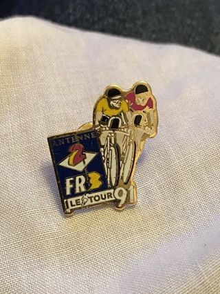 Very Rare Vintage Tour De France Pin Badge Road Cycling Sport Fr3 Tv Media