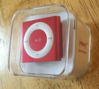 4th Gen Apple Ipod Shuffle 2gb Product Red A1373 Once Rare Ins Ship