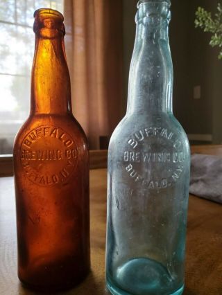 Hard To Find - Set Of 2 Buffalo Brewing Co,  Buffalo Ny Antique Beer Bottles