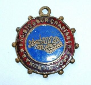 Rare Old Monmouthshire South West England Craftsmen Association Enamel Medal Nr