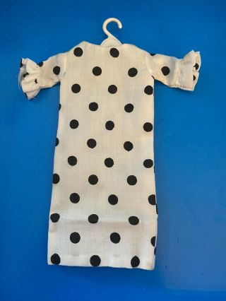 Vintage Tressy Doll Sugar N Spice Dress Outfit Black White Dots