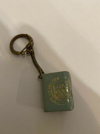 Manchester City Vintage Book And Players Keyring Rare