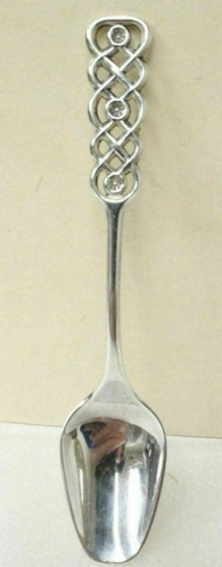 David Andersen 830 Silver Mid Century Modern Ringebu Pattern Demitasse Spoon