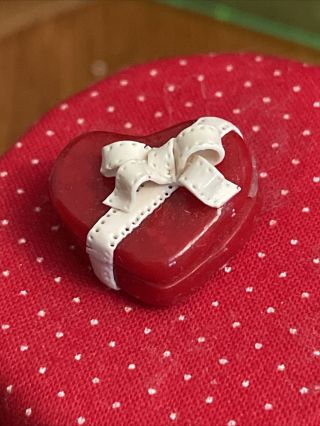 Vintage Miniature Doll House Accessories - Valentines Box Of Chocolates