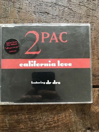 2 Pac Feat.  Dr Dre - " California Love " Uk 4 - Trk Cd (1995) Vintage Rare