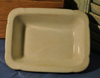 Antique Collectible Warranted Ironstone China John Edwards White Serving Dish 2