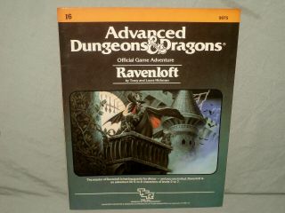 Ad&d 1st Ed Adventure Module - I6 Ravenloft (very Rare 1st Printing And Exc)