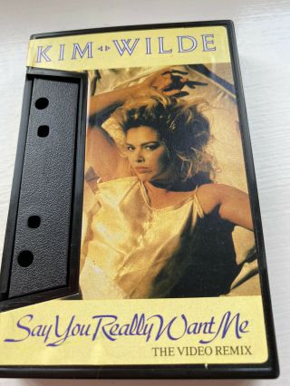 Rare Kim Wilde Say You Really Want Me Cassette Single