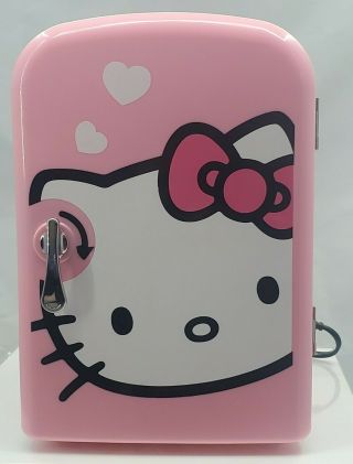 Hello Kitty Retro 6 Can Portable Mini Fridge W/ Cord Rare